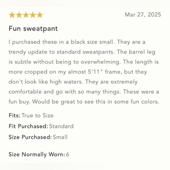 NWT Size S - Daily Practice by Anthropologie Barrel Sweatpants (Color Black) - Picture 15 of 16